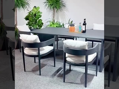 طاولات ومقاعد خارجية مخصصة، فيلا، فناء، عزل المياه الخارجية، حماية من الشمس، كل